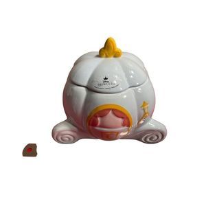 Rae Dunn Disney Collab Cinderella carriage cookie canister “Bibbidi Bobbidi Boo”